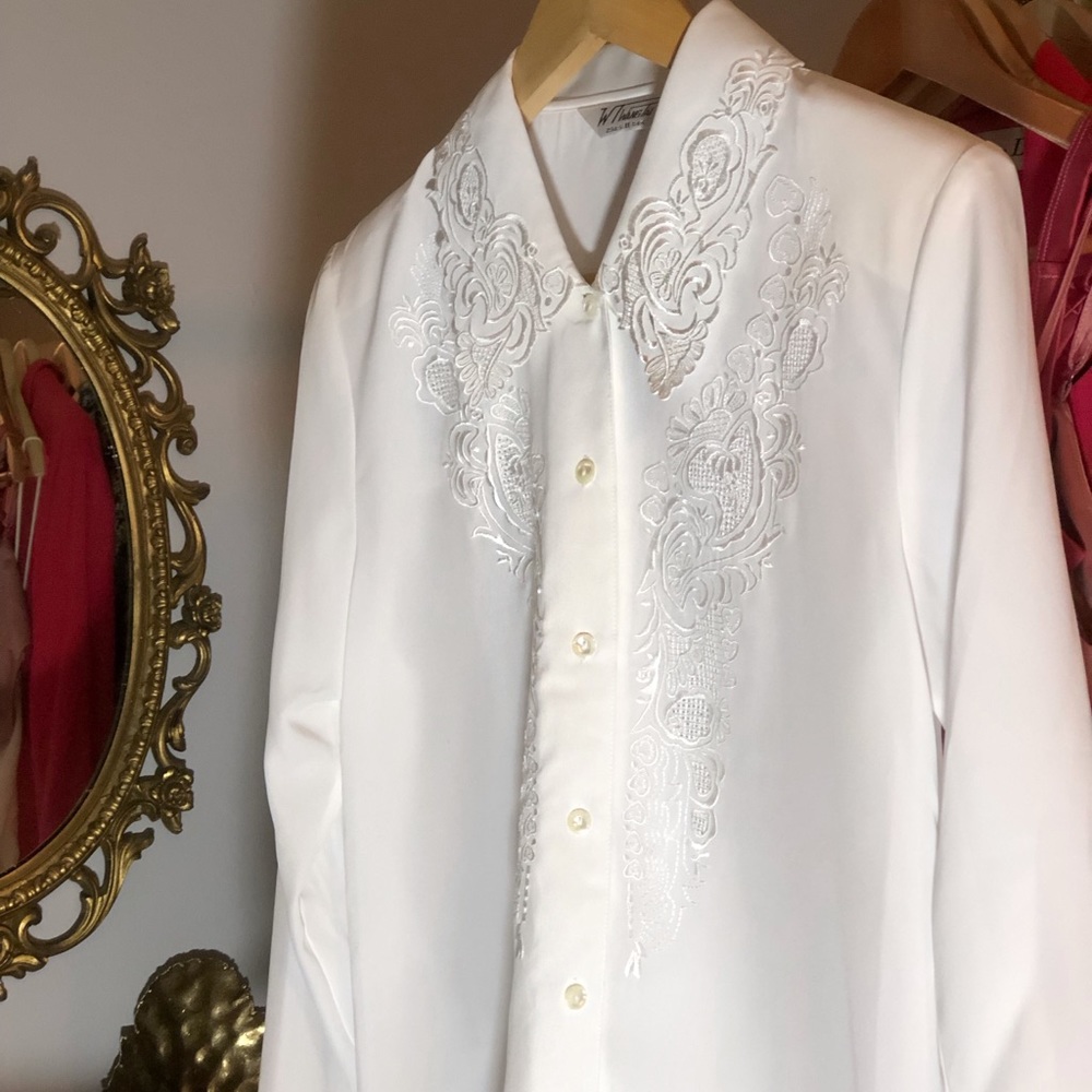 White button down